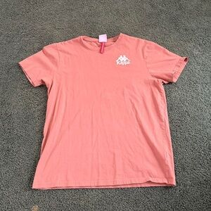 Kappa Men's Orange and White T-shirt